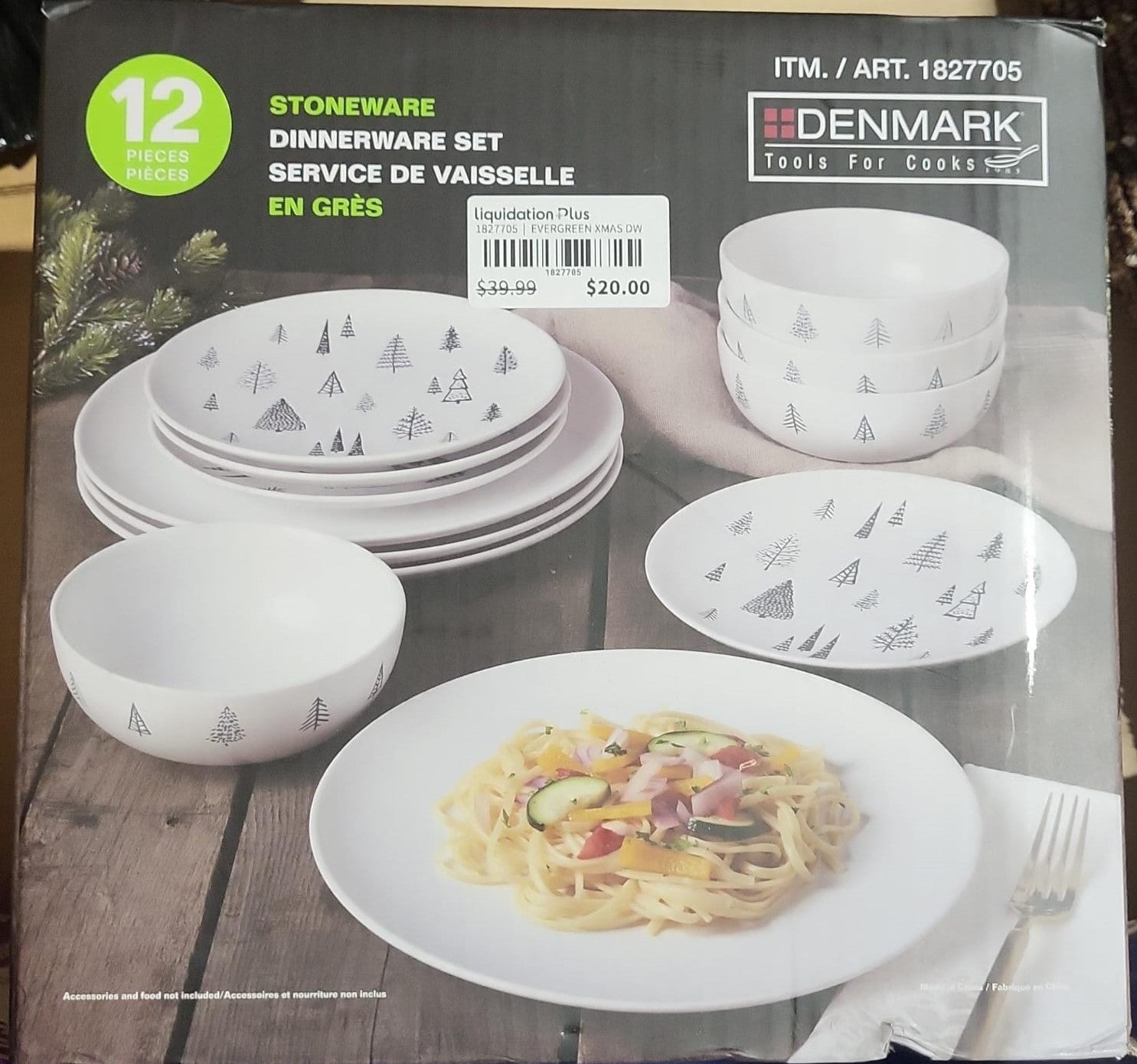 DENMARK HOLIDAY DINNERWARE SET 12 PIECES