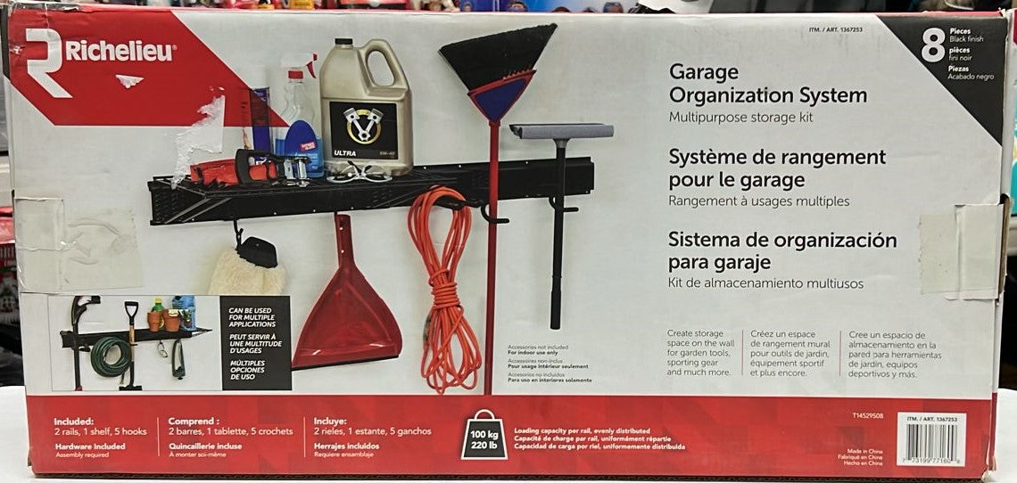 RICHELIEU GARAGE ORGANIZATION 8 PIECES