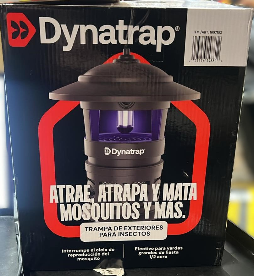 DynaTrap ½ Acre LED Mosquito and Insect Trap with Cleaning Brush and Hanging Hook