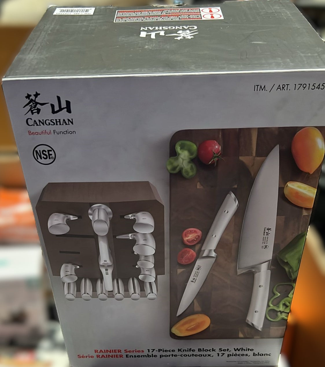 CANGSHAN KNIFE BLOCK SET 17 PIECES