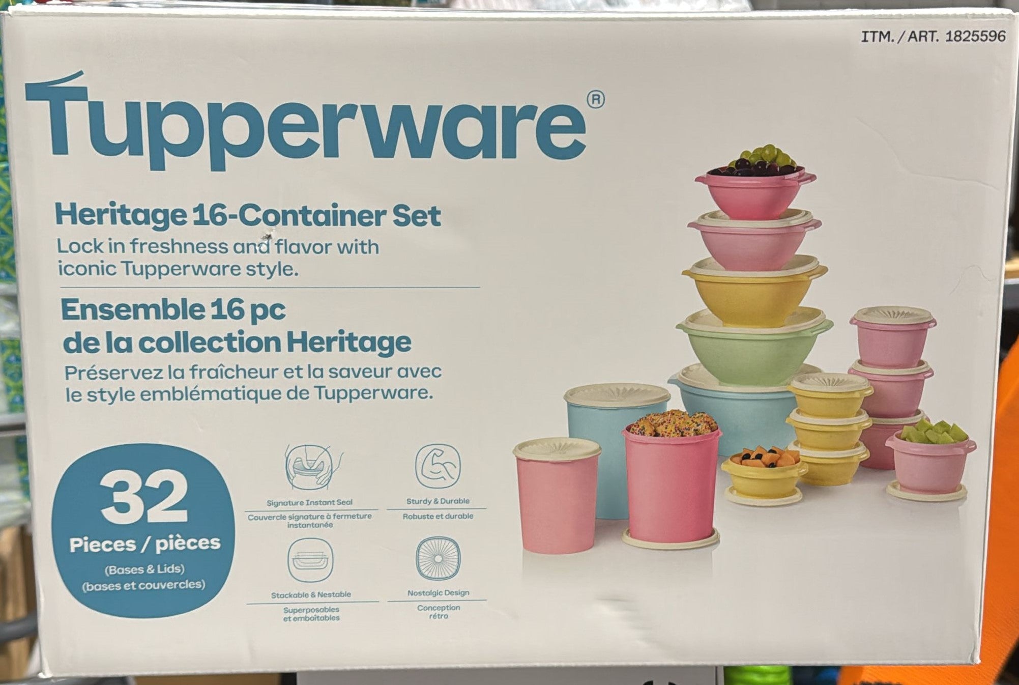 Tupperware Heritage Collection Food Storage Containers, 32-pieces