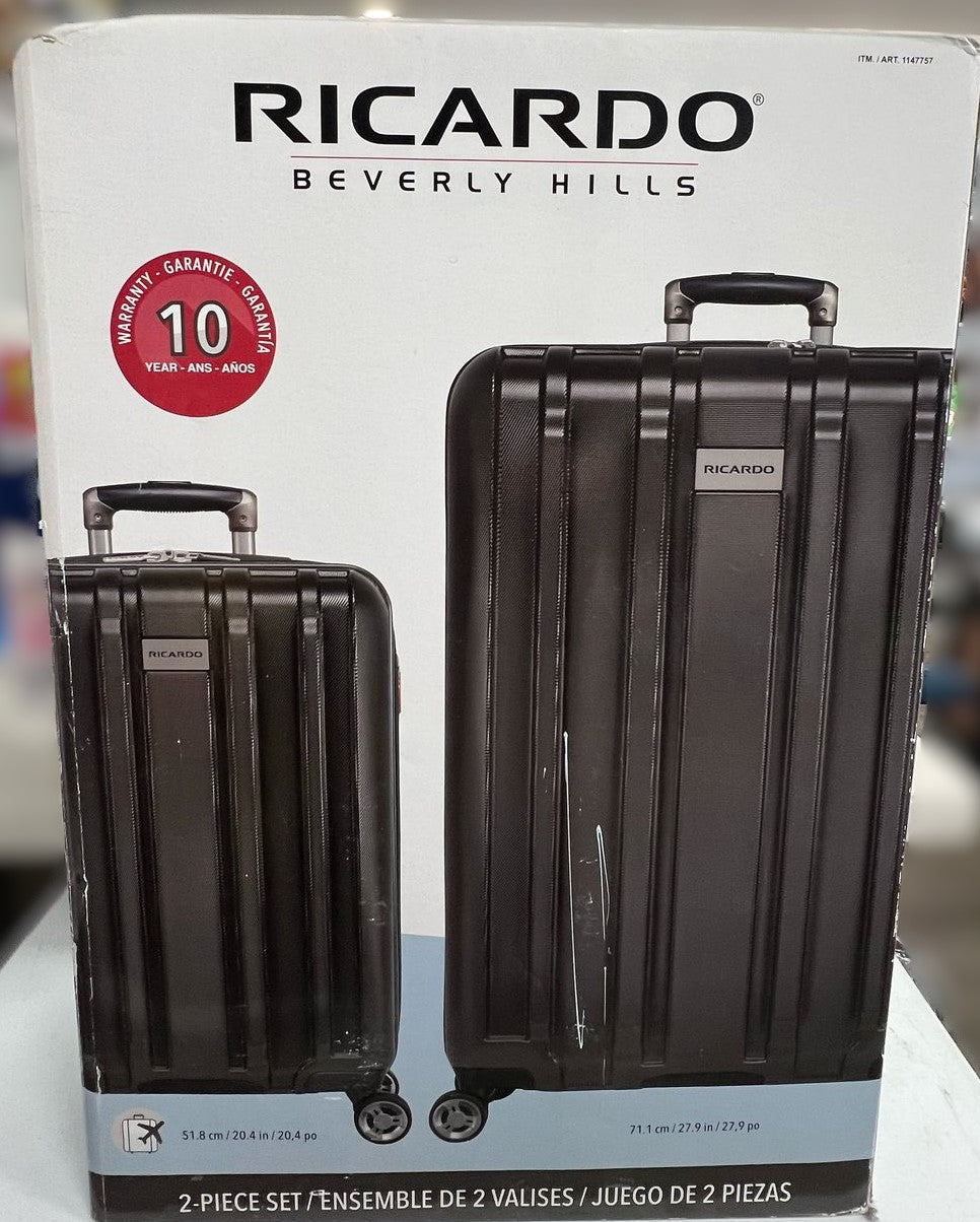 RICARDO BEVERLY HILLS 2 PIECE LUGGAGE SET 28 X 21 5 INCHES