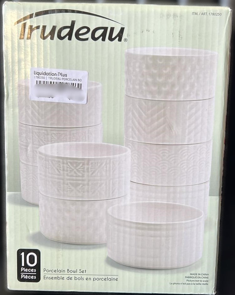 TRUDEAU SMALL SERVING BOWLS PACK OF 10