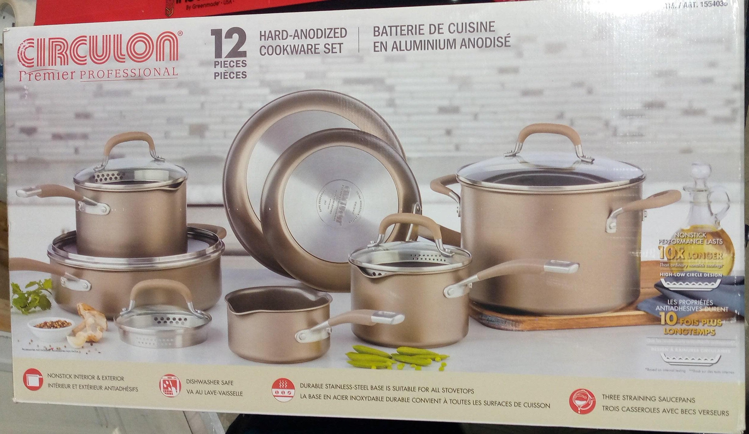 CIRCULON HARD ANODIZED COOKWARE 12 PIECE