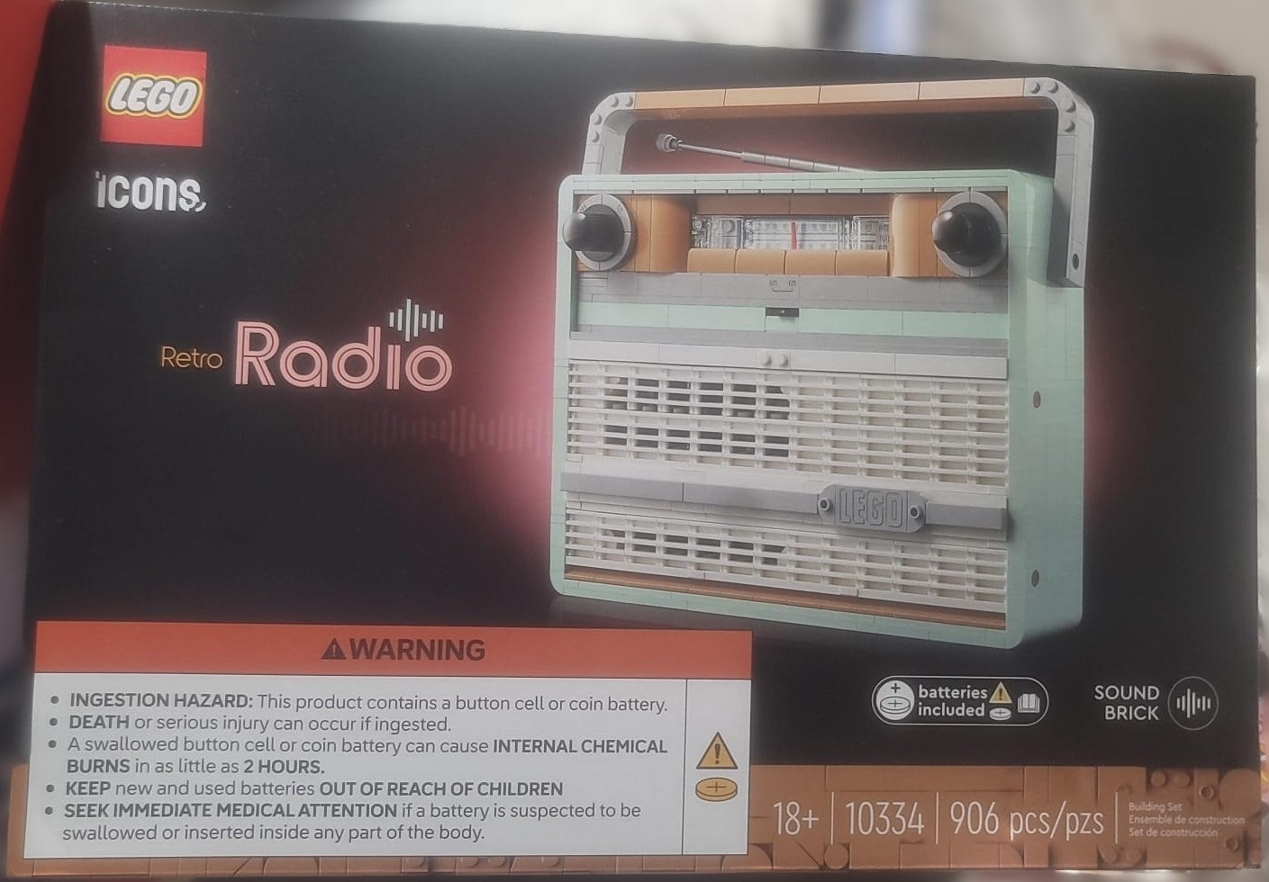 LEGO Icons Retro Radio Building Set for Adults 10334