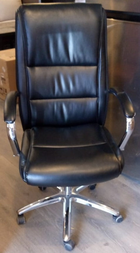 Leather Modern Comfort Executive Chair, Black