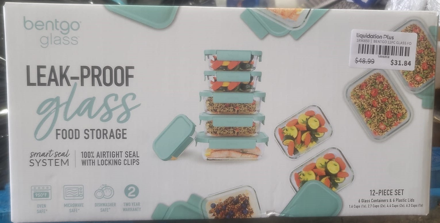 Bentgo Glass Food Storage, 12-piece