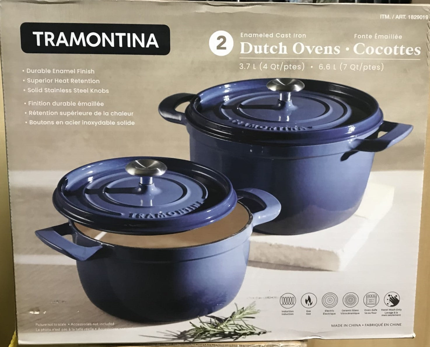 TRAMONTINA ENAMELED CAST IRON DUTCH OVEN