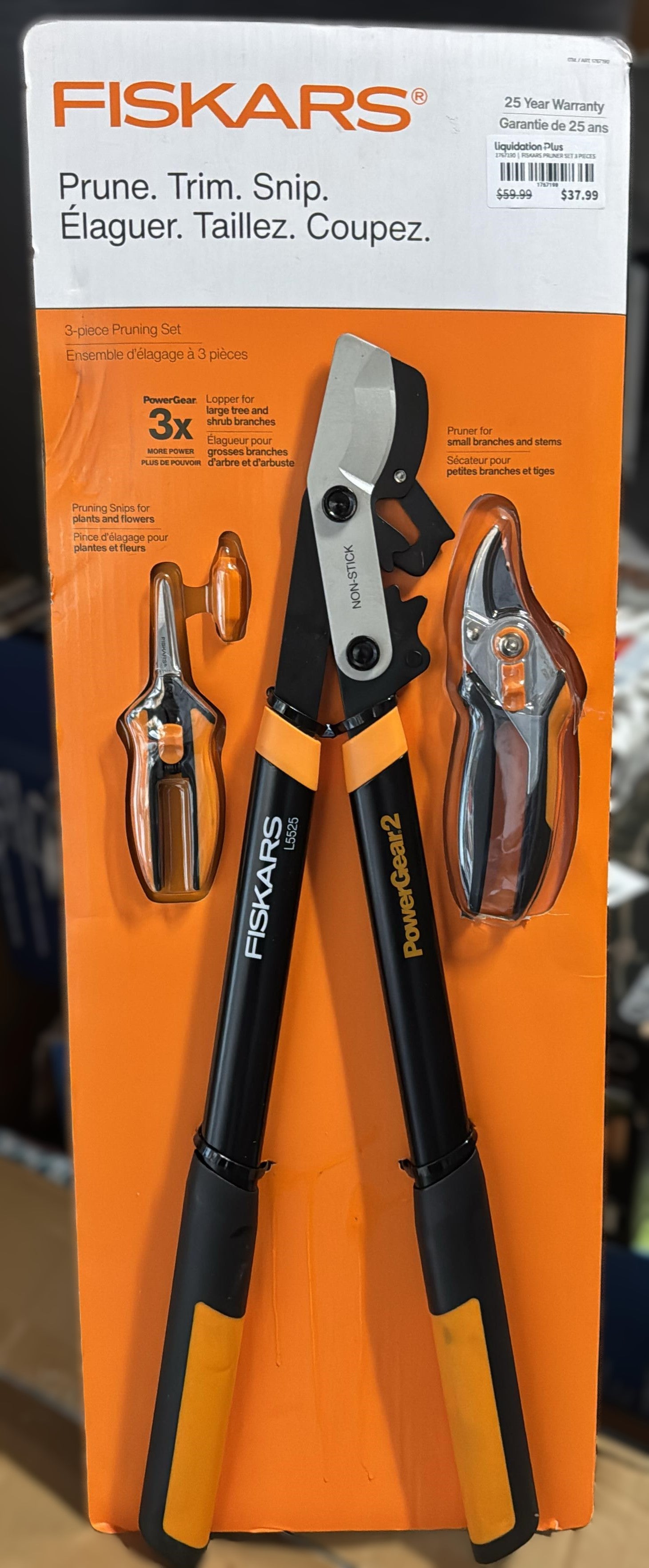 FISKARS PRUNER SET 3 PIECES
