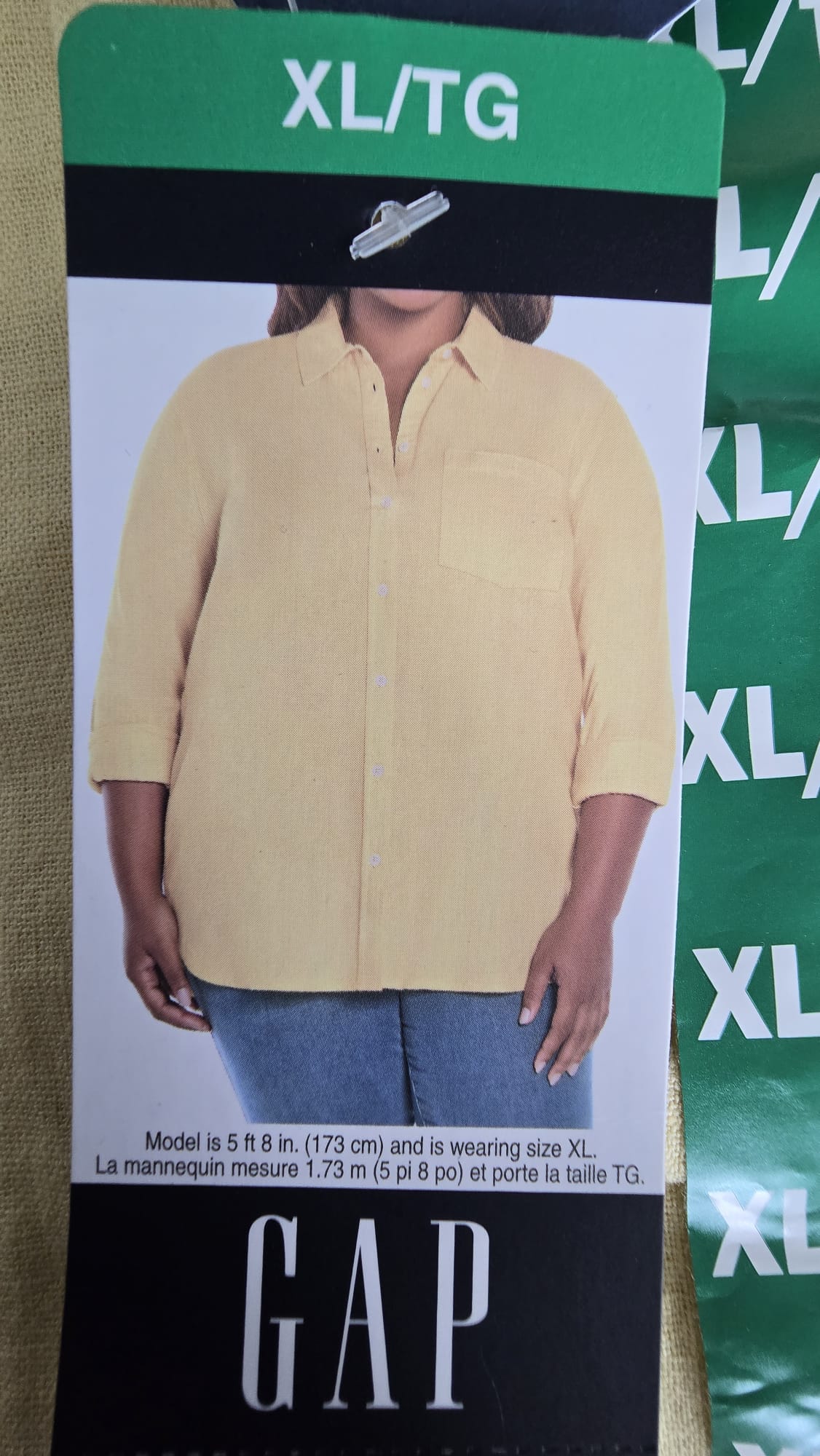 GAP LINEN BLEND SHIRT + LADIES SIZES XL