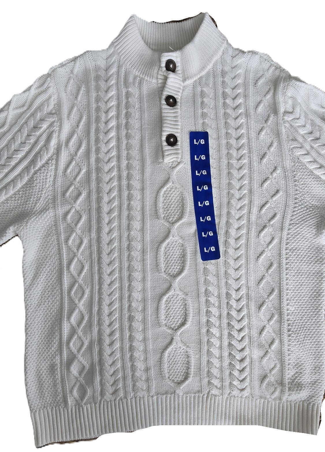 TILLEY CABLE KNIT SWEATER + MENS SIZES L