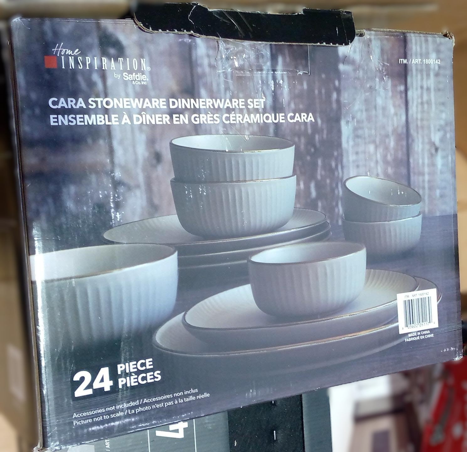 SAFDIE CARA STONEWARE DINNERWARE 24 PIECES