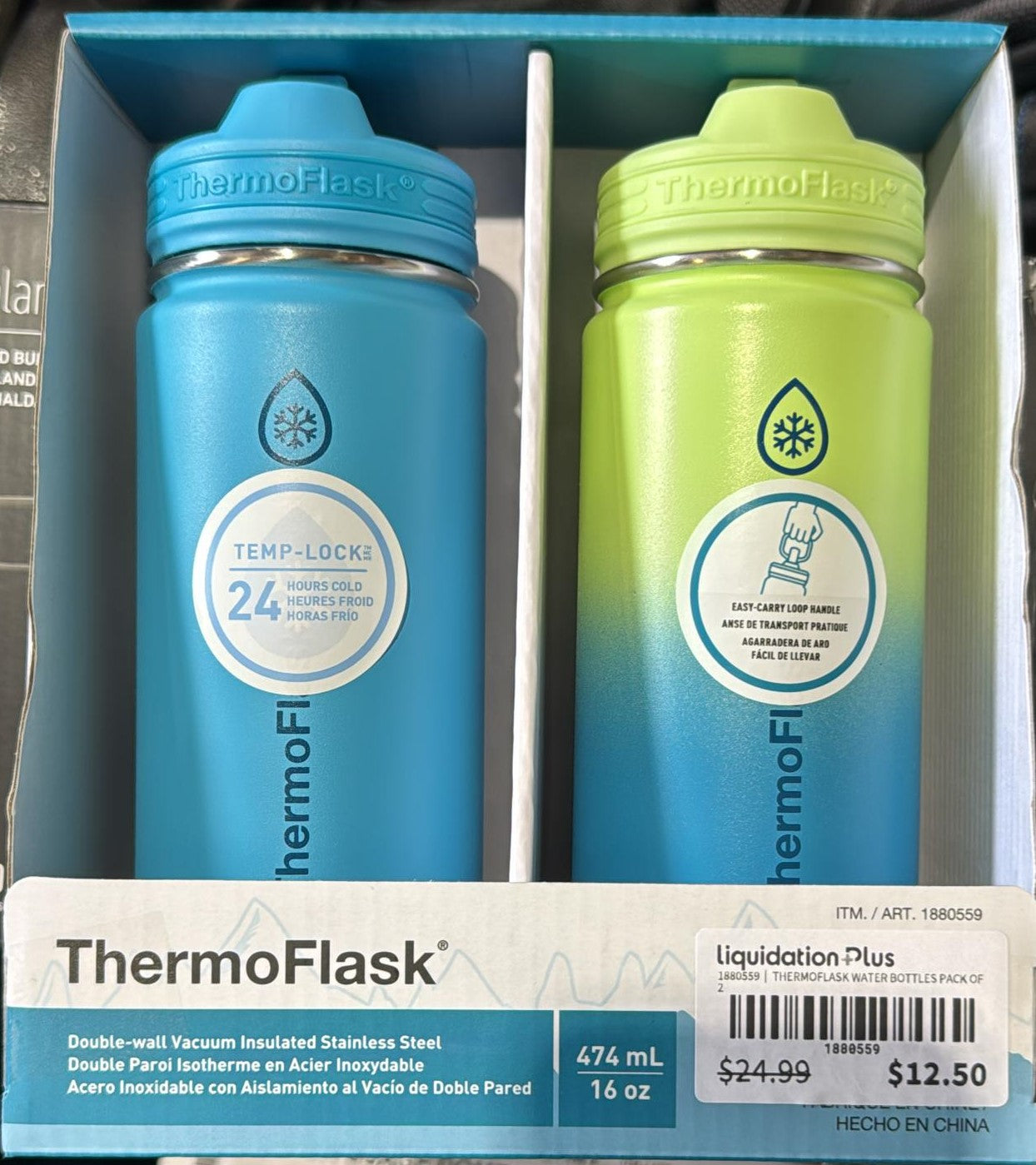THERMOFLASK WATER BOTTLES PACK OF 2