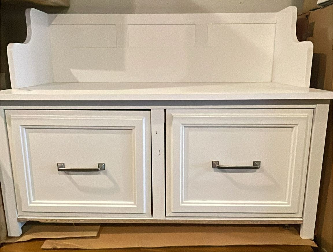 Bush Woodland Entryway Bench with Doors