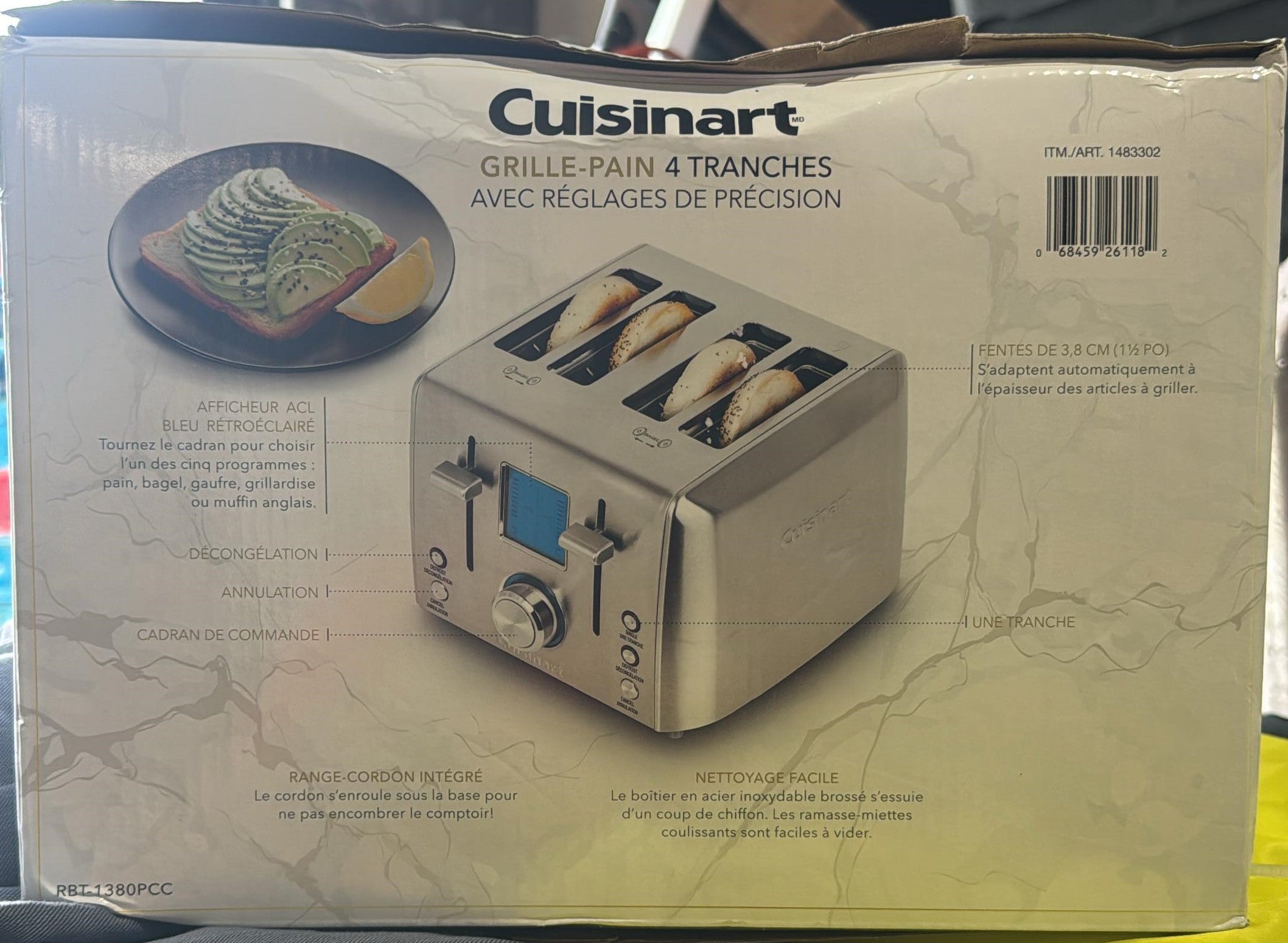 Cuisinart 4 Slice Touch Screen Toaster