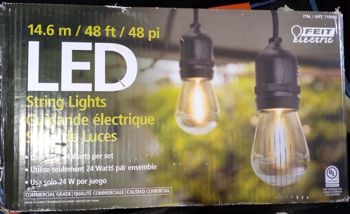 Feit Electric 48' LED Filament String Light Set