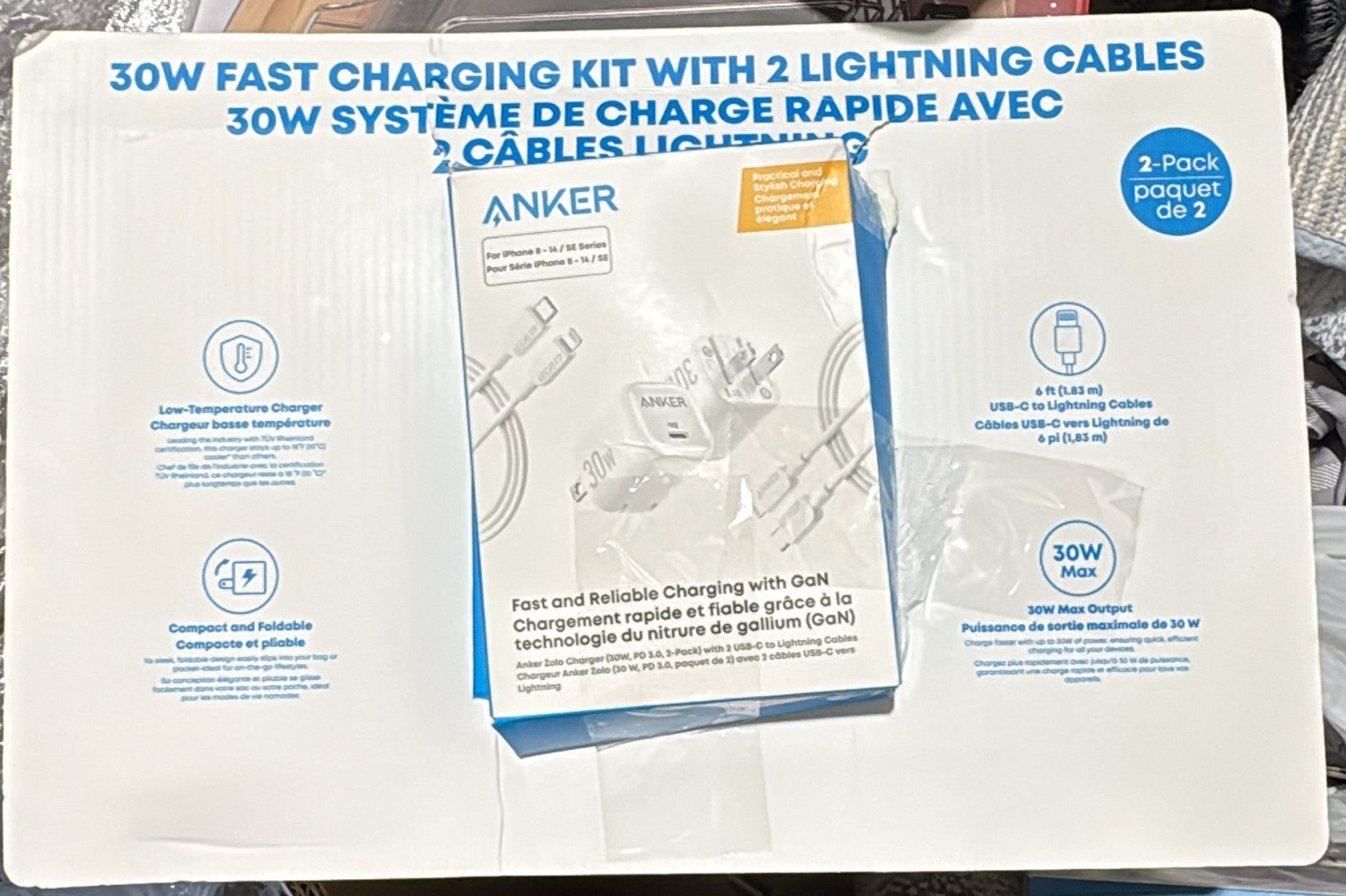 Anker 30W Charger With USB-C - USB-C Cable