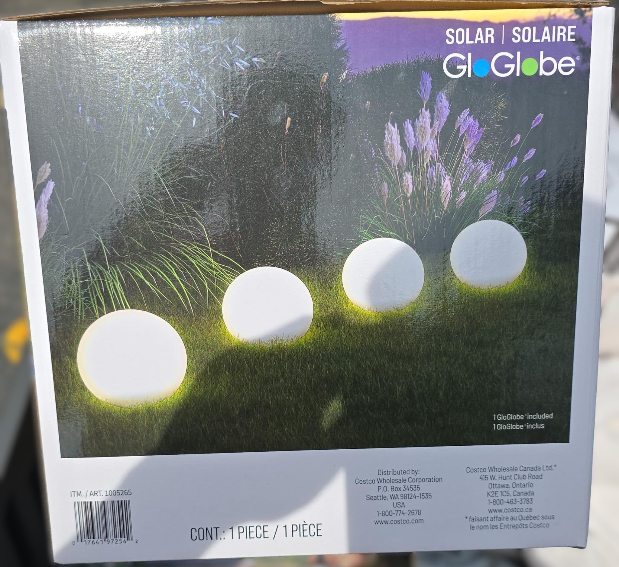 GLOGLOBE WIRELESS LED SPHERE SOLAR POWER