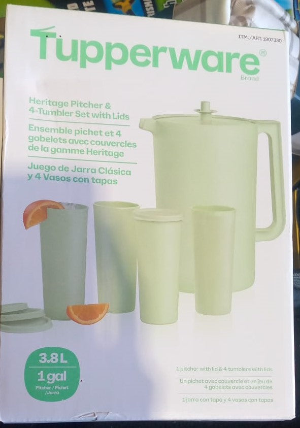 Meijer 5 Piece Heritage Collection Pitcher & Tumbler Set