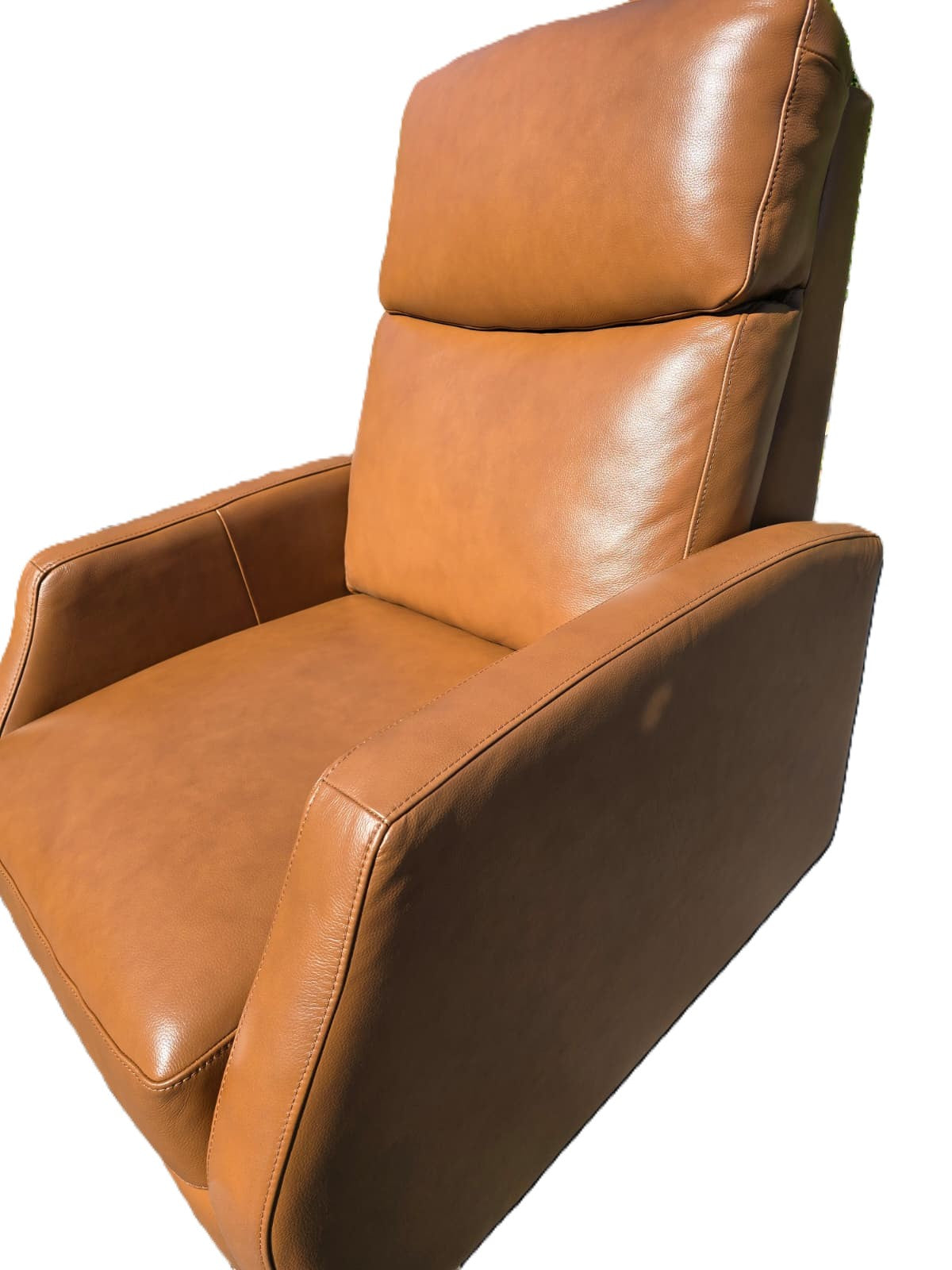 Top-grain Leather Swivel Pushback Recliner