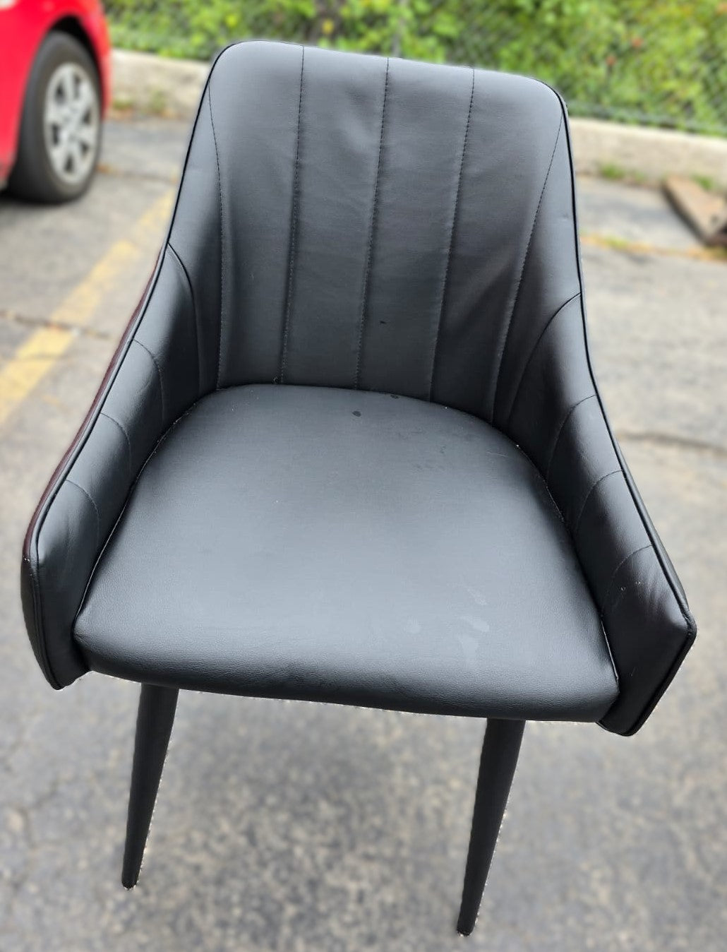 Ari Modern Dining Chair, 2-pack with Black Legs