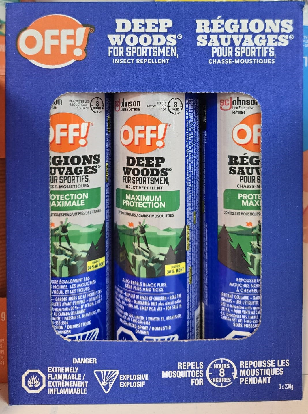 OFF! SPORTSMAN INSECT REPELLANT 3 x 230 g