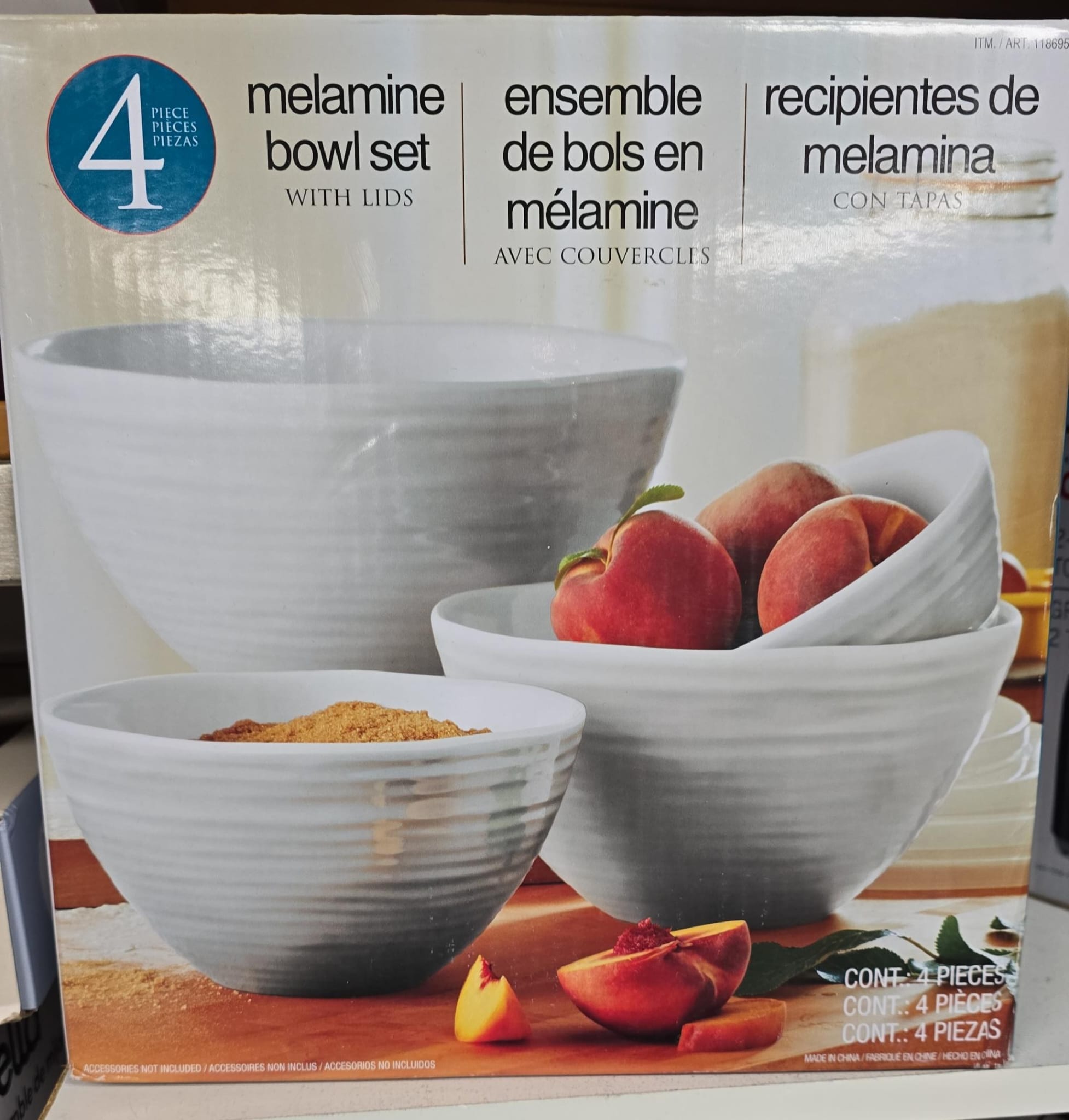 MELAMINE OMBRE MIXING BOWLS 4 PIECES