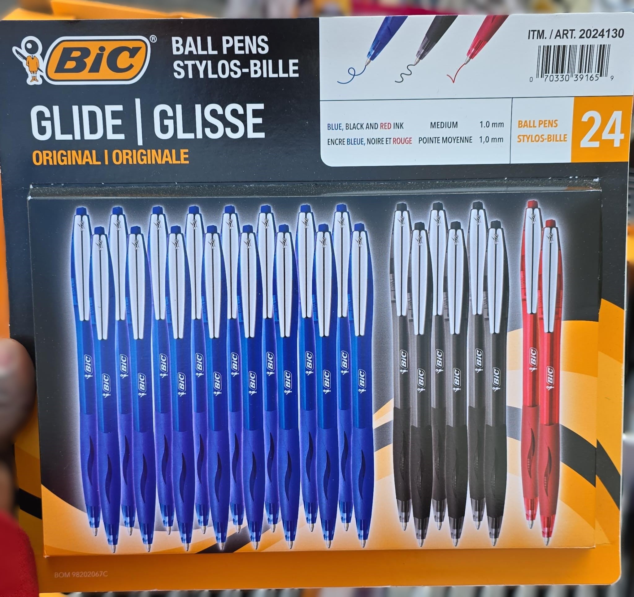 BIC BALL / GEL PENS PACK OF 24