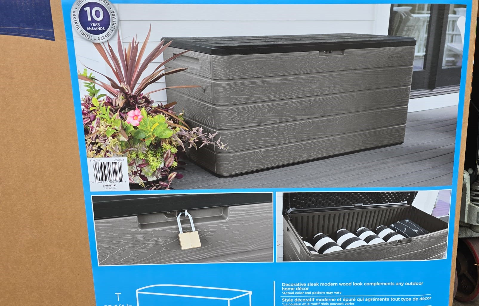 Suncast Extra Large Deck Box 170G