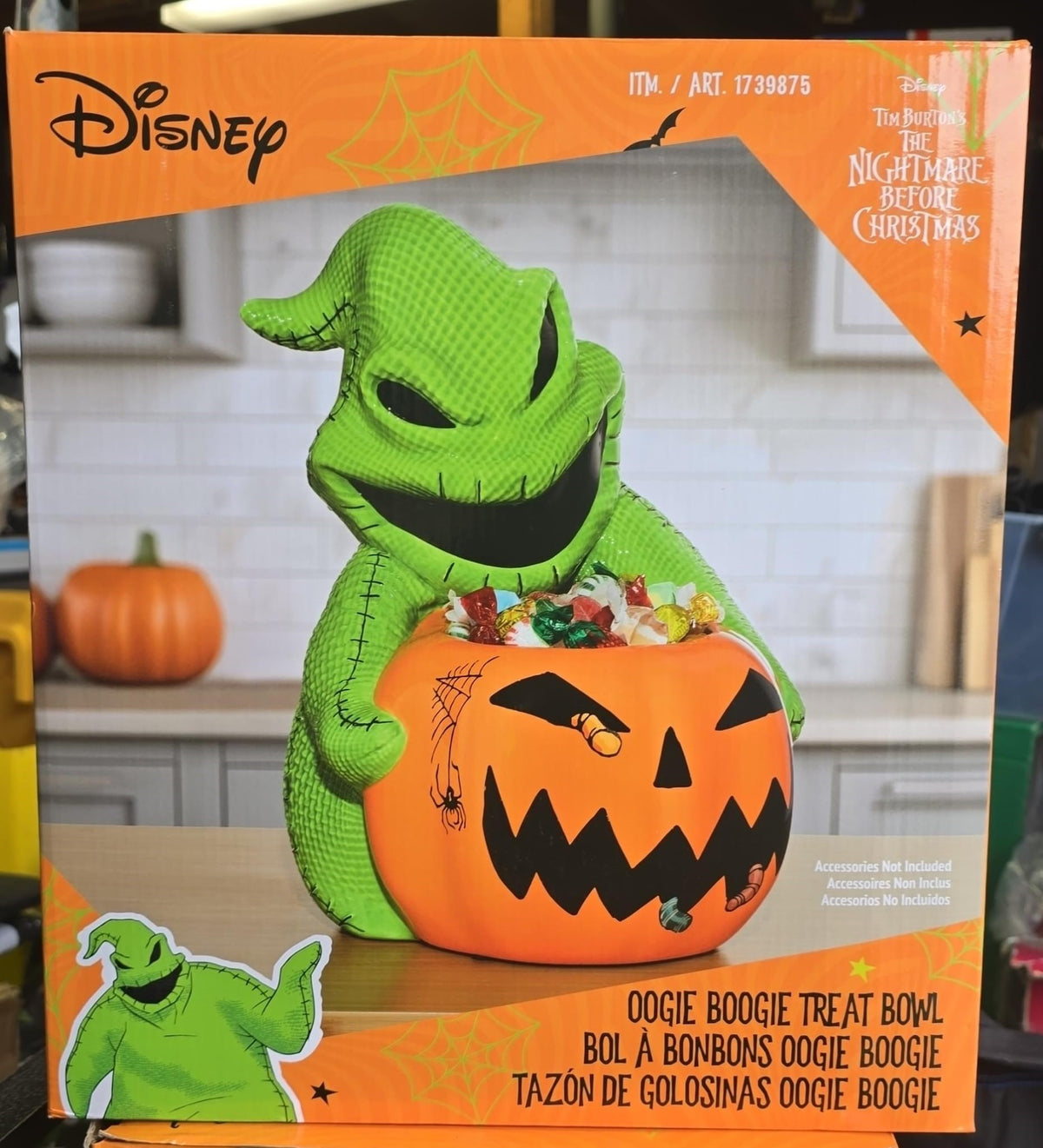 Disney The Nightmare Before Christmas Oogie Boogie Halloween Candy Bowl