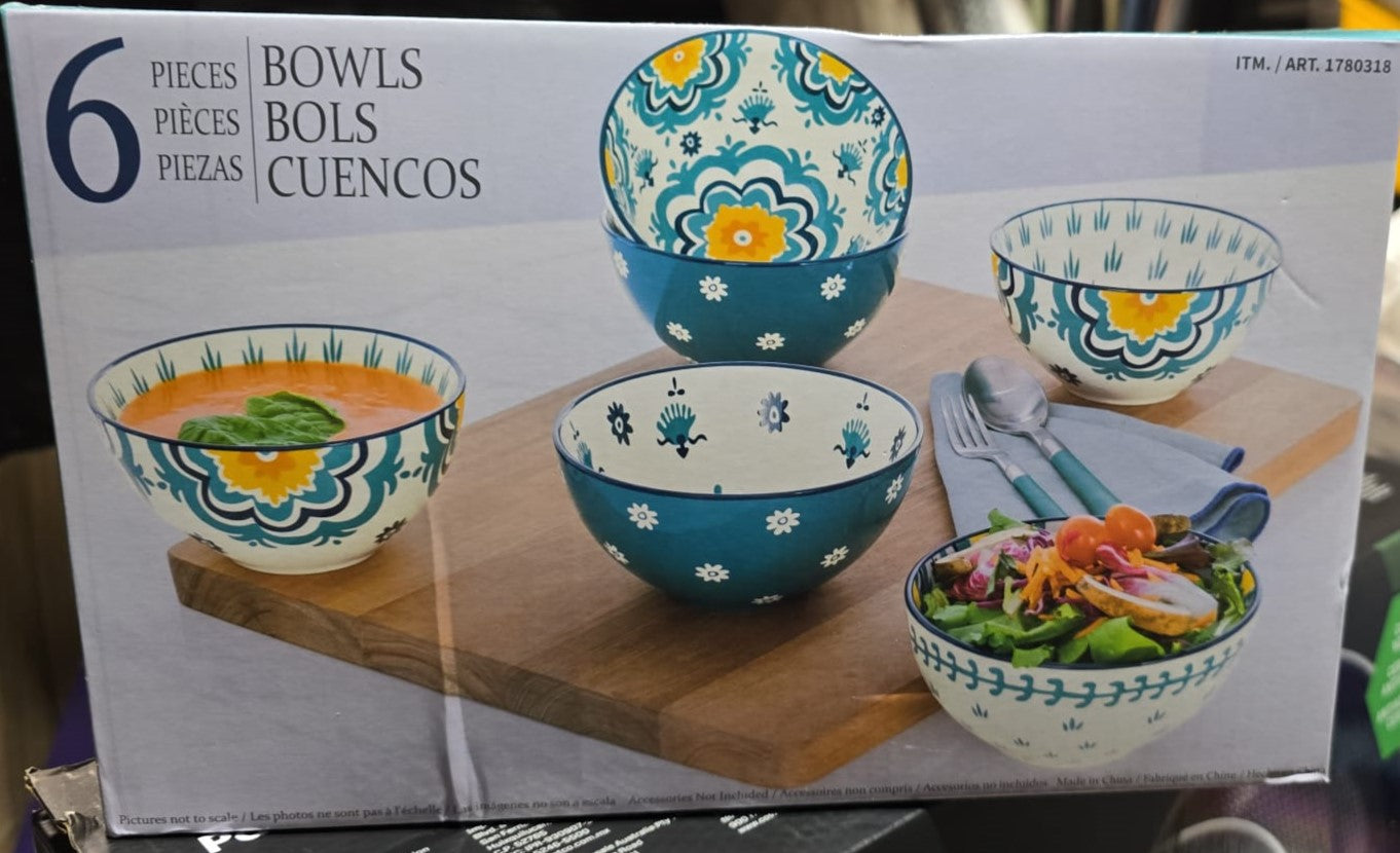 BAUM SERVING BOWLS 6 PIECES