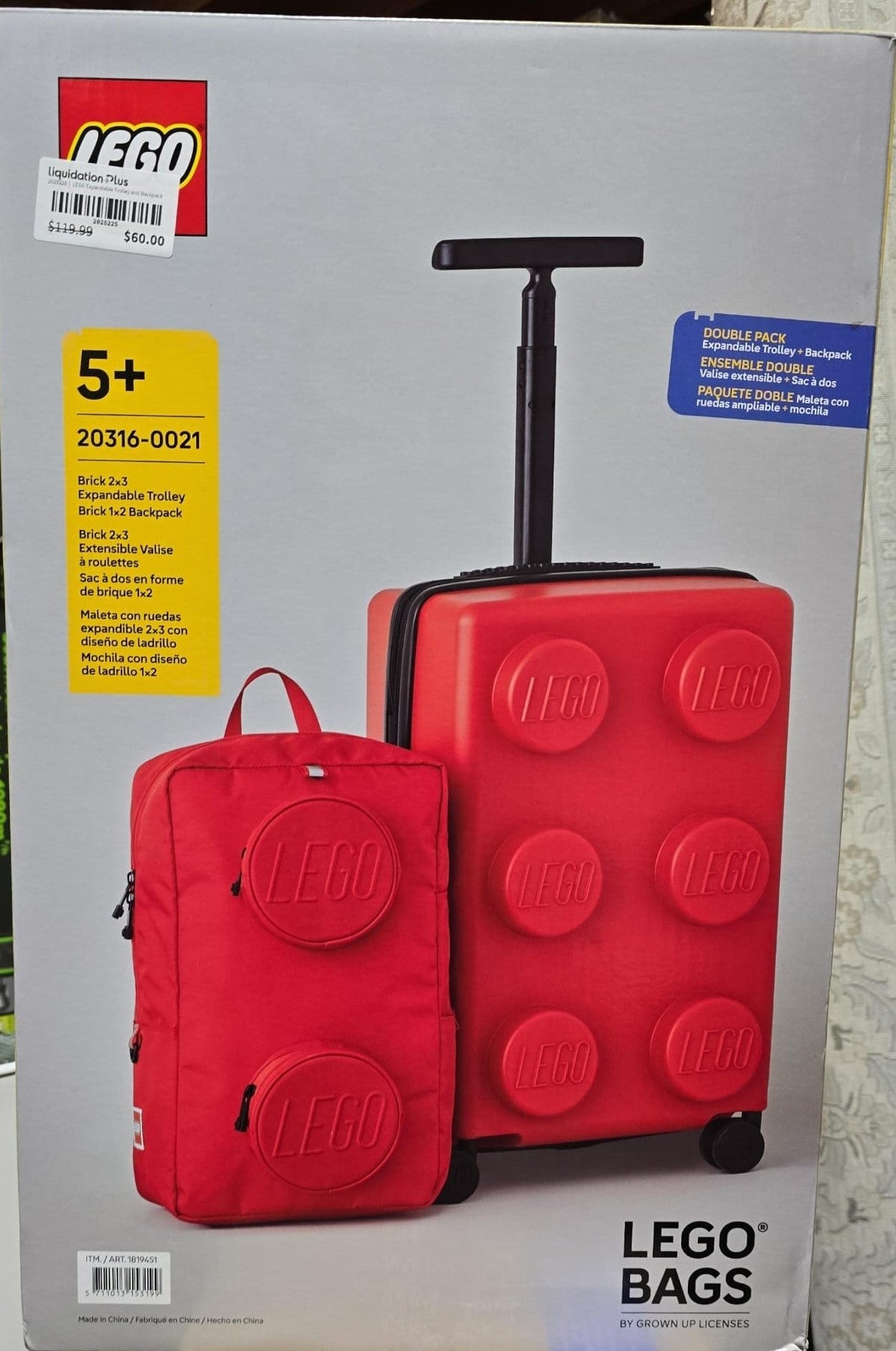 LEGO Expandable Trolley and Backpack