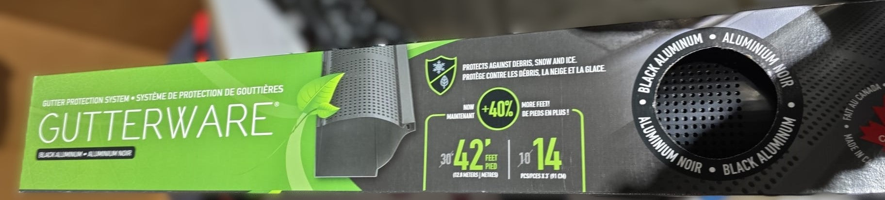 GUTTERWAPE RAIN GUTTER PROTECTION 10.9 m (36 ft)