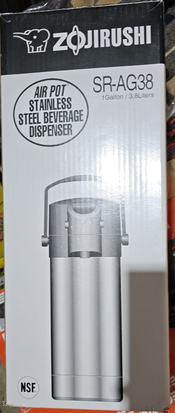 Zojirushi Air Pot Stainless-steel Beverage Dispenser 3.8 L (4 qt)