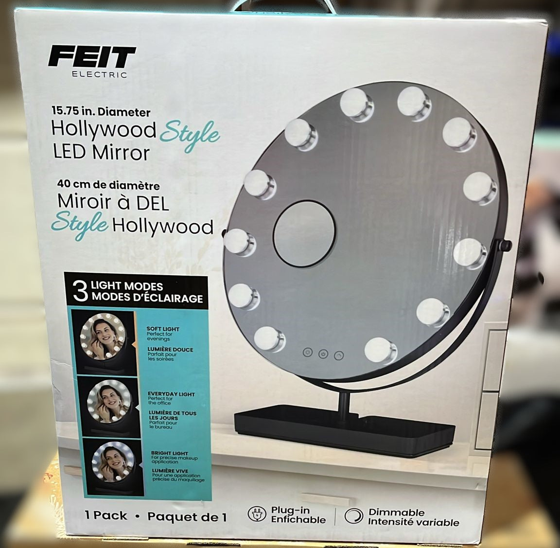 Feit Electric Hollywood Style LED Mirror