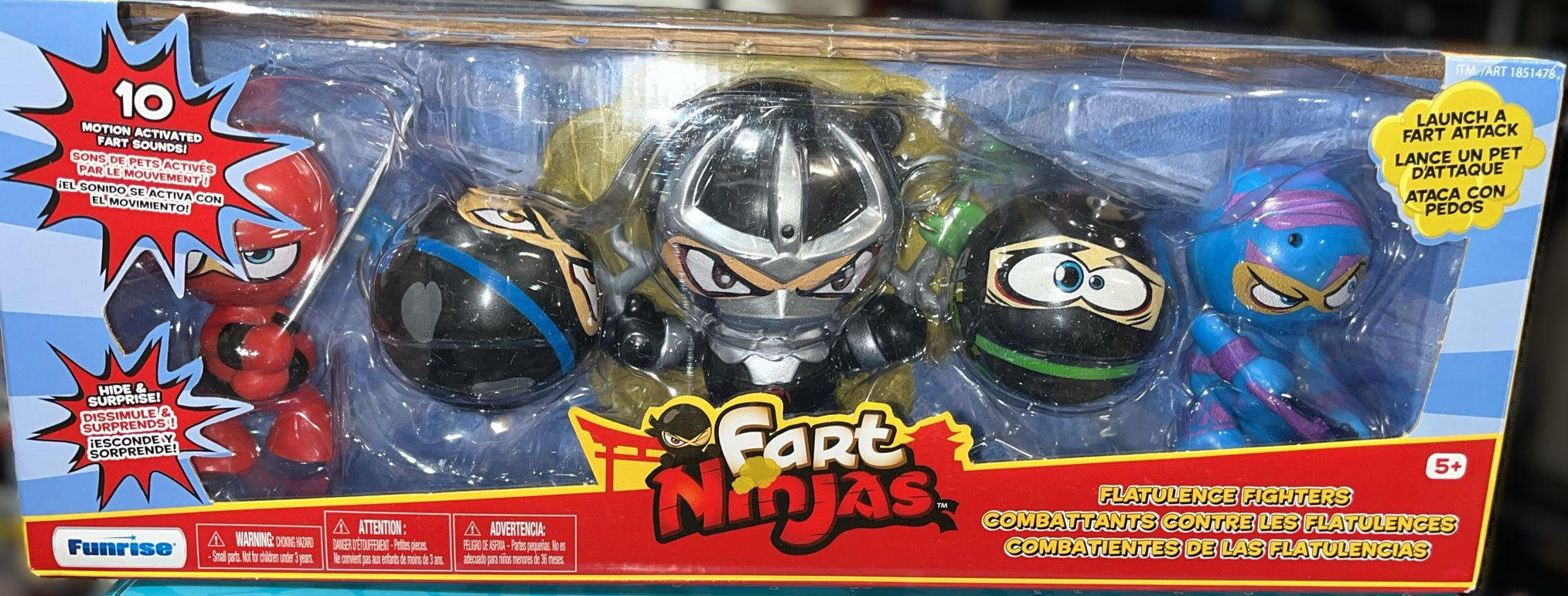 Funrise Fart Ninjas 5 Pack Flatulence Fighters