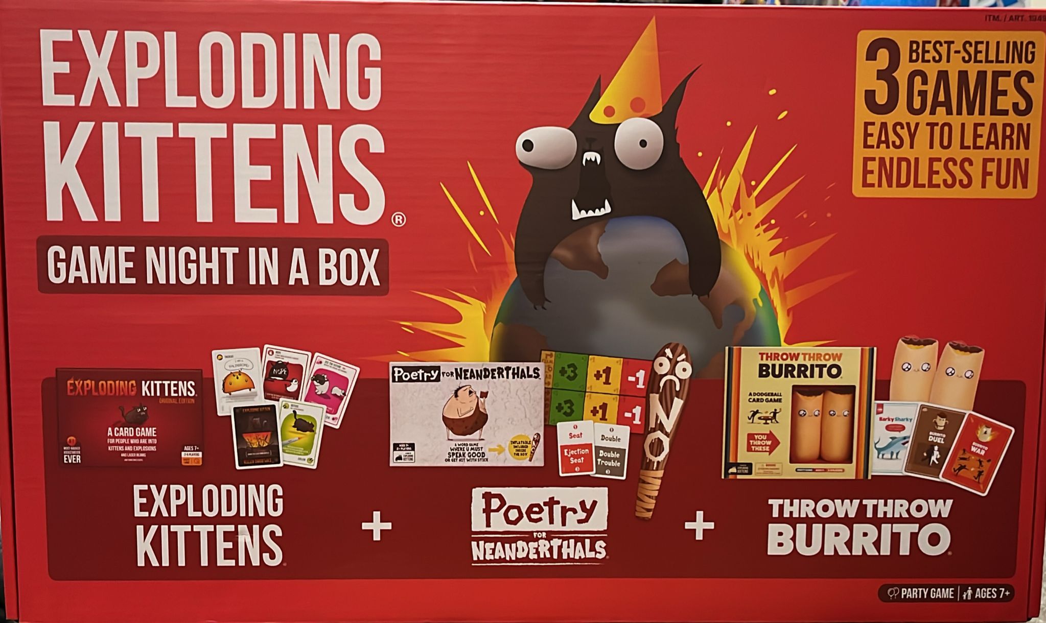 Exploding Kittens Game Night in a Box - English Version