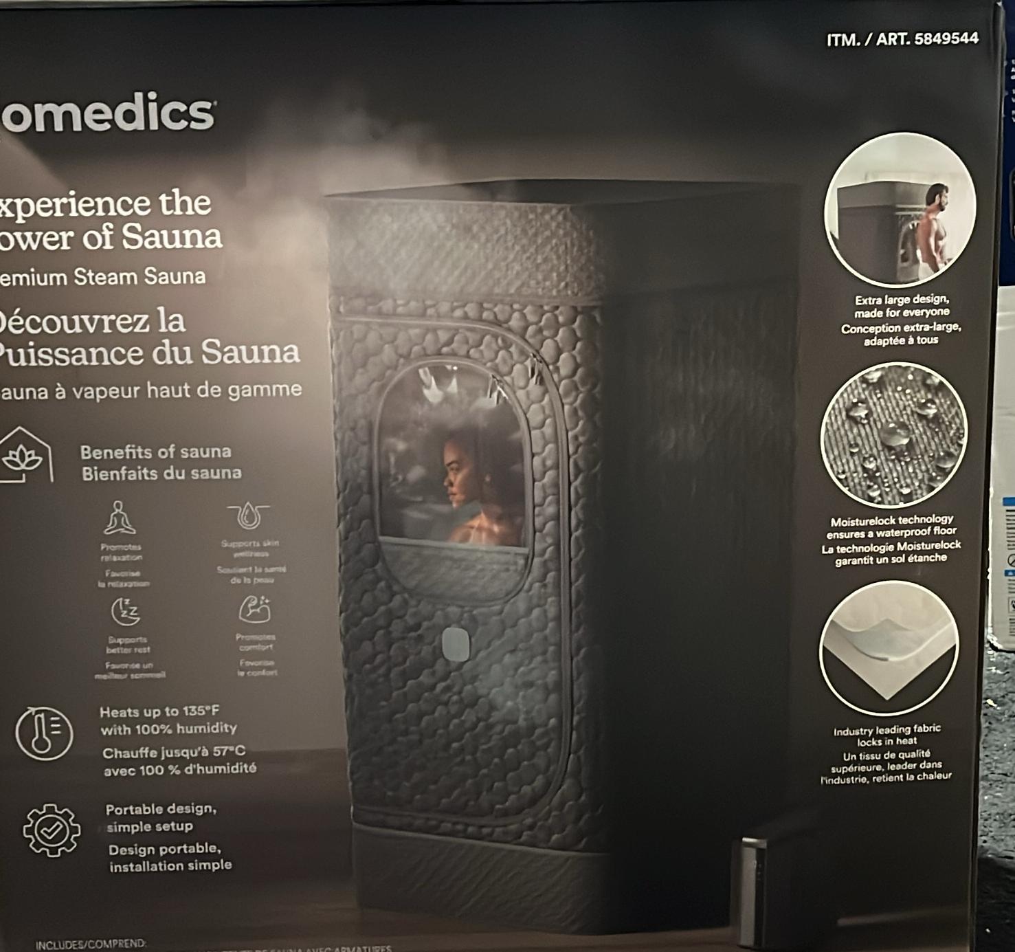 Homedics Portable Premium Steam Sauna