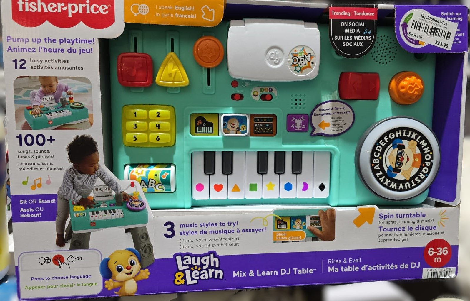 Fisher-Price Laugh & Learn Mix & Learn DJ Table