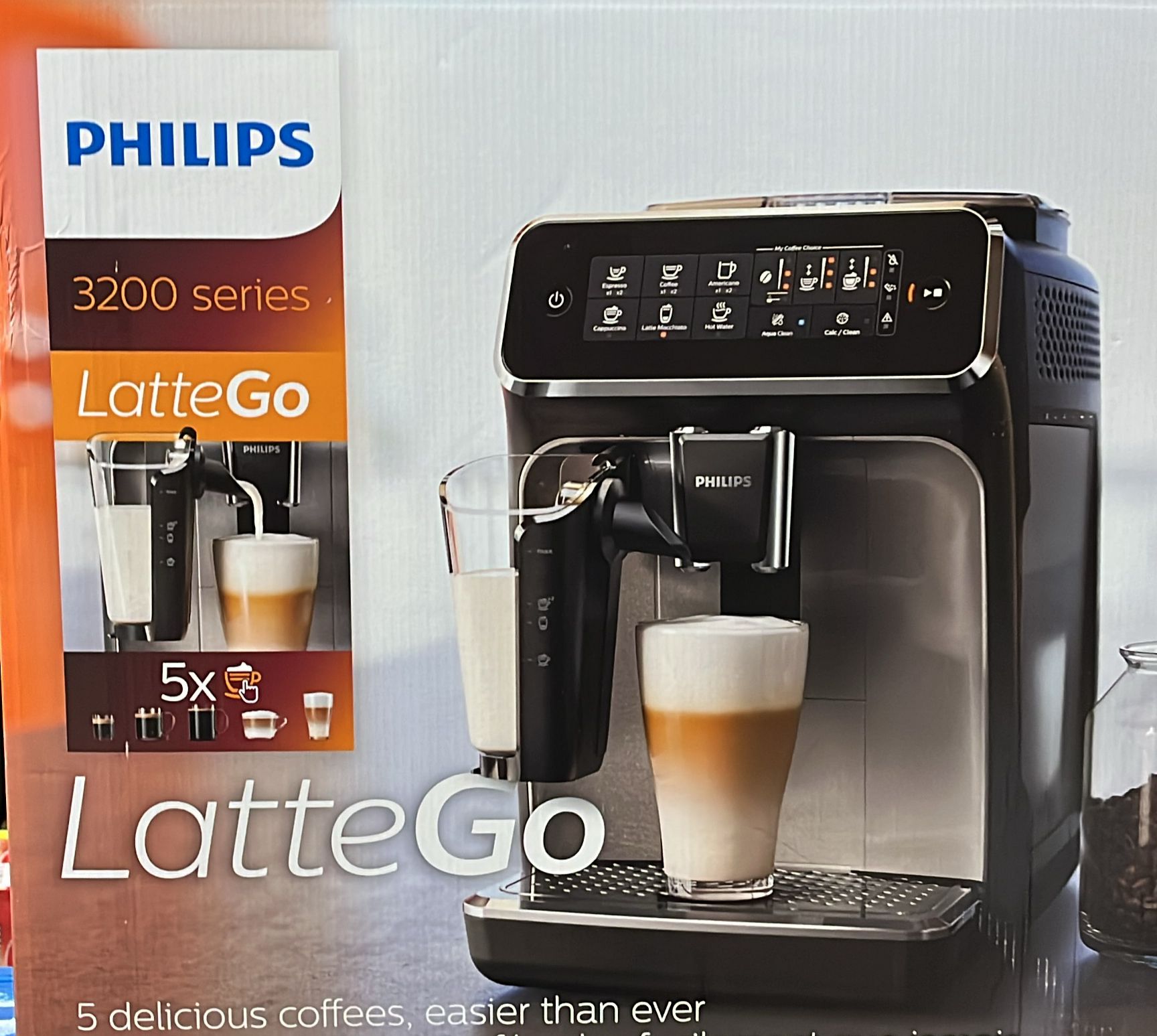 Philips 3200 Series Fully Automatic Espresso Machine with LatteGo