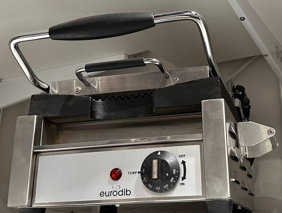 Eurodib Single-grooved Panini Grill 25.4 cm (10 in.)