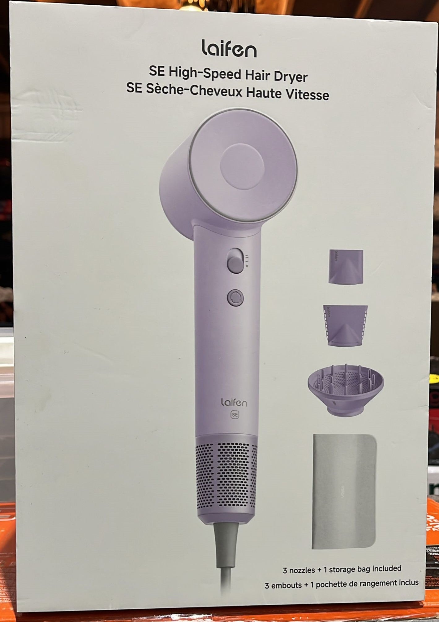 Laifen Swift SE Hair Dryer with 3 Nozzle Attachments