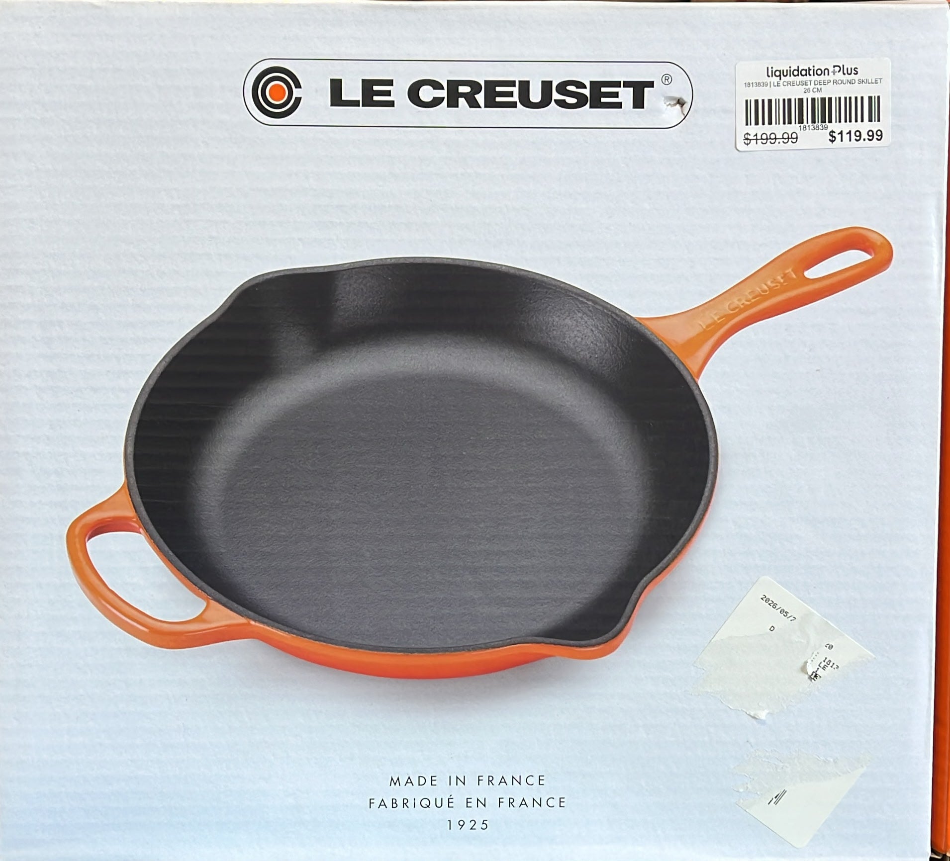 LE CREUSET DEEP ROUND SKILLET 26 CM