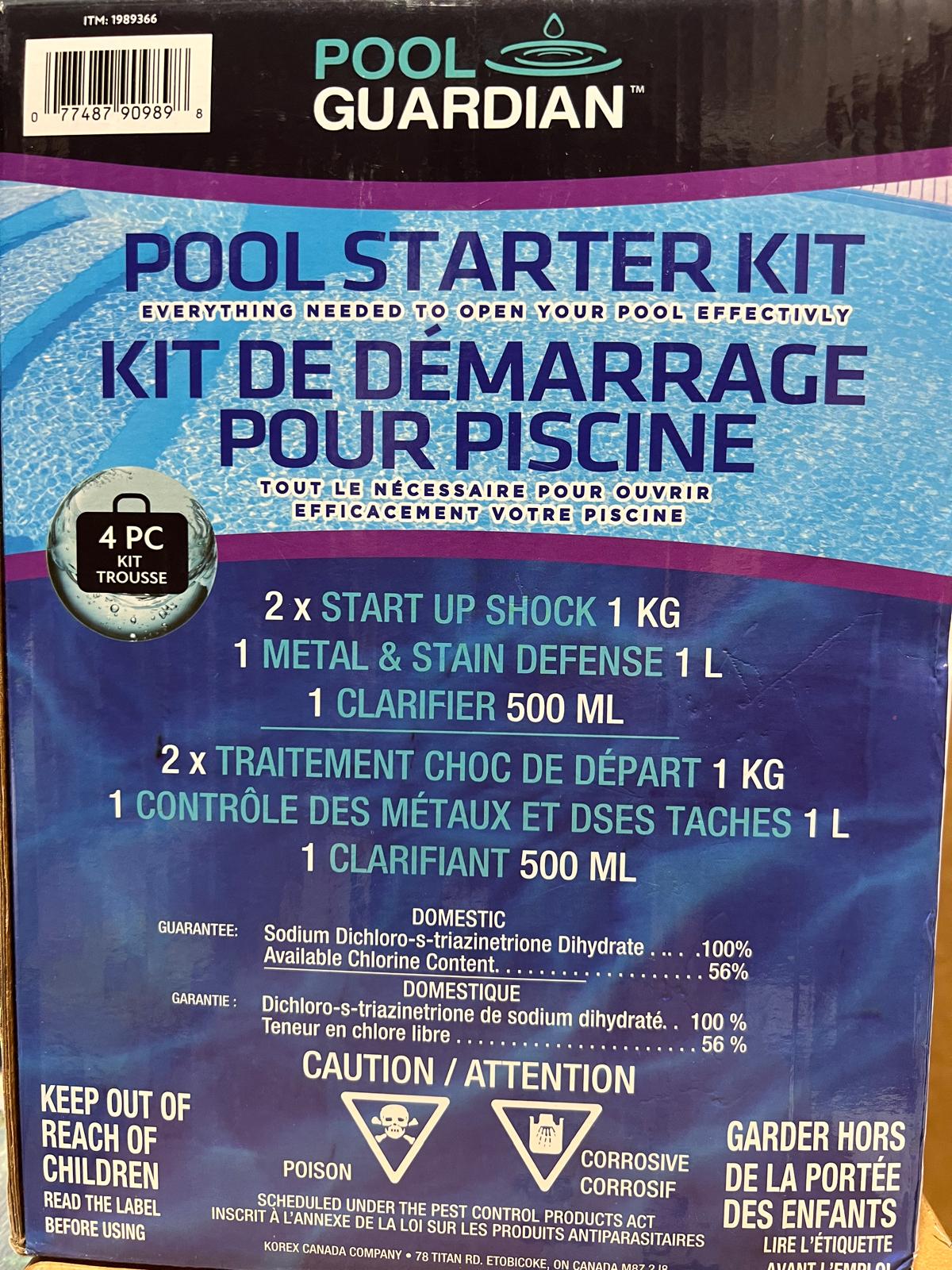 Korex Pool Starter 4-Piece Kit