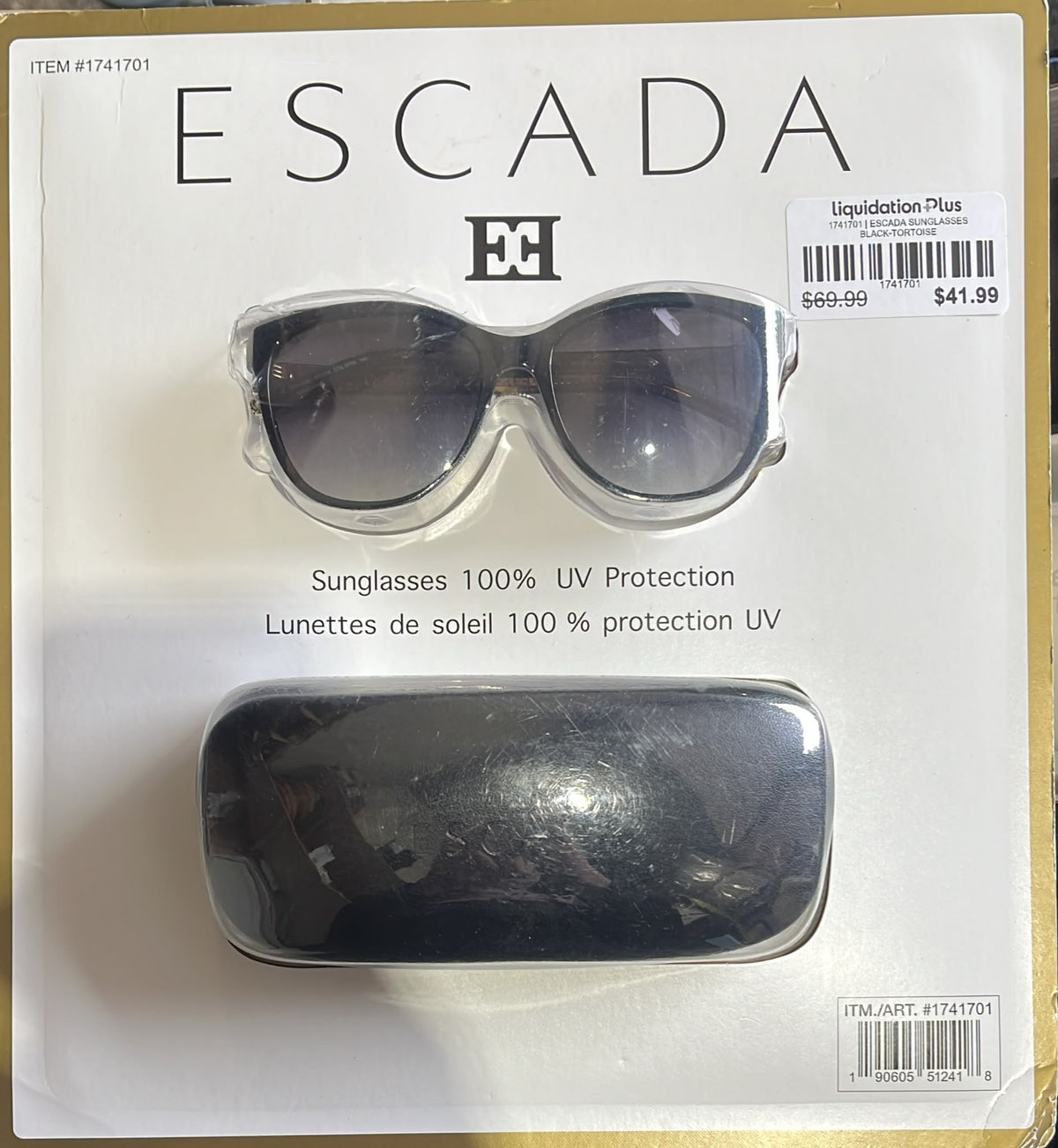ESCADA SUNGLASSES BLACK-TORTOISE