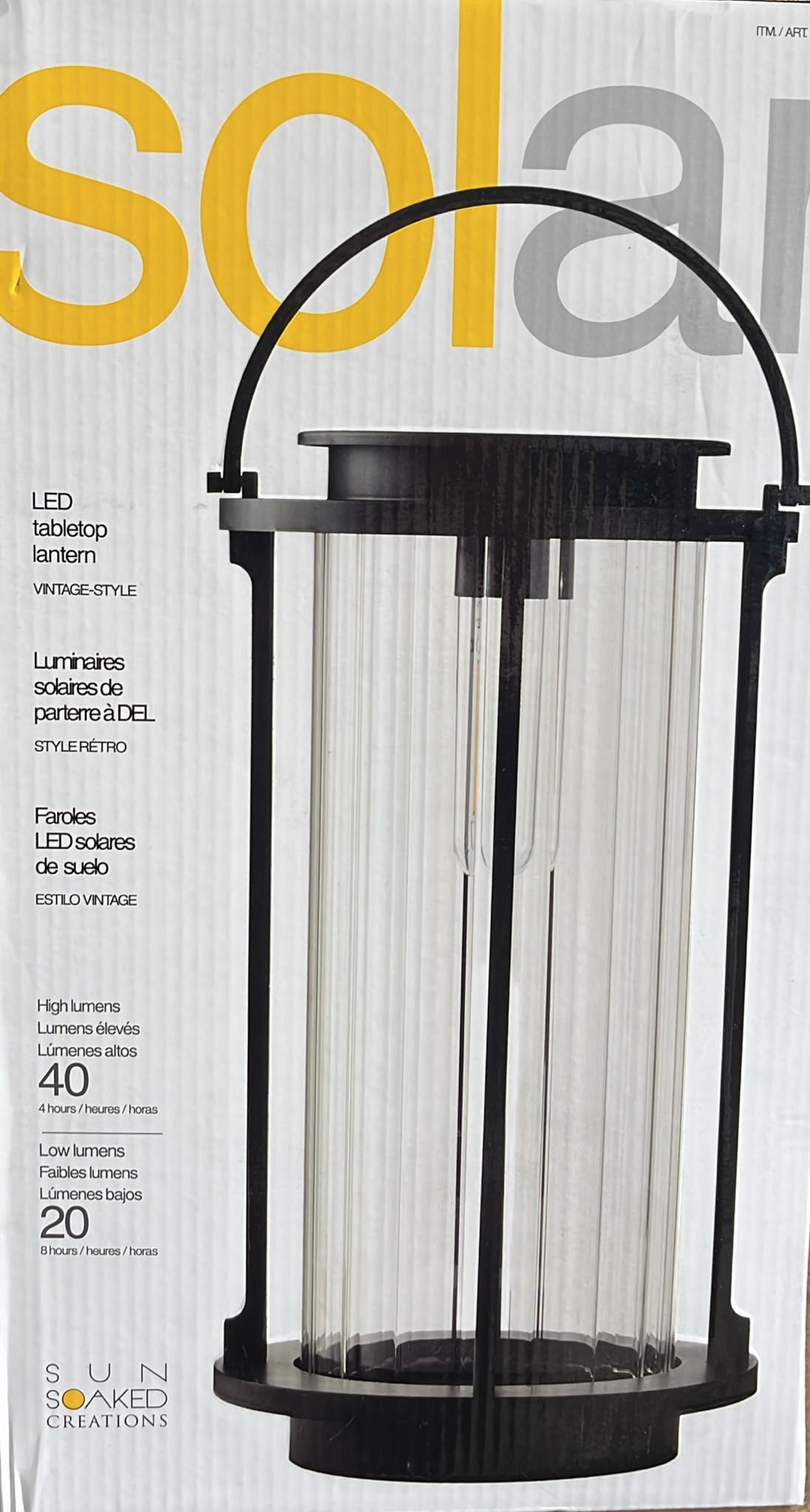 GTX BRANDS TABLE TOP LANTERN 40CM (15.8′′) HEIGHT