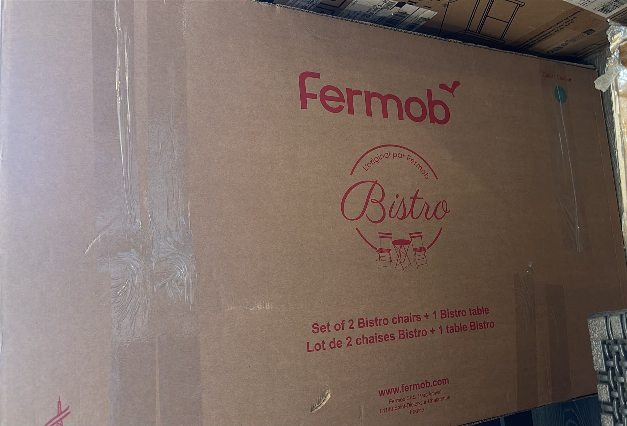Fermob 3 Piece Bistro Dining Set