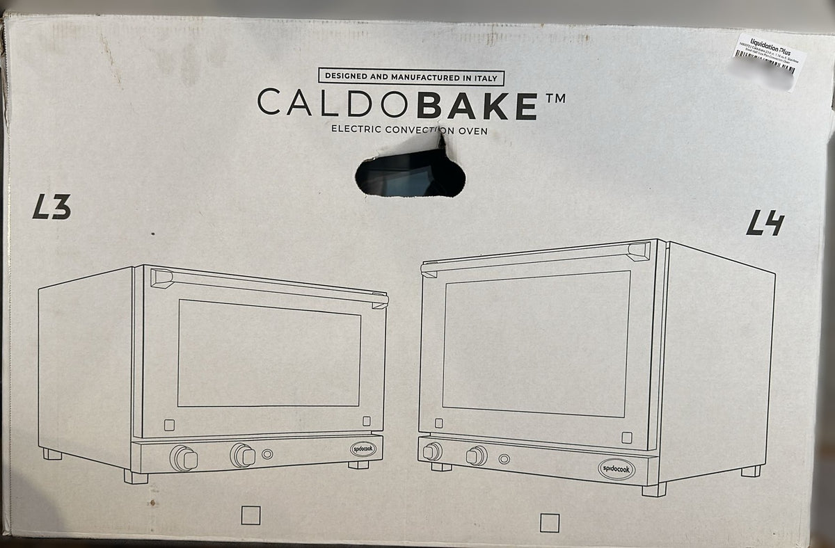 Caldobake 23.6 in. 1.34 cu ft. Stainless Steel Half Size Pan Convection Oven