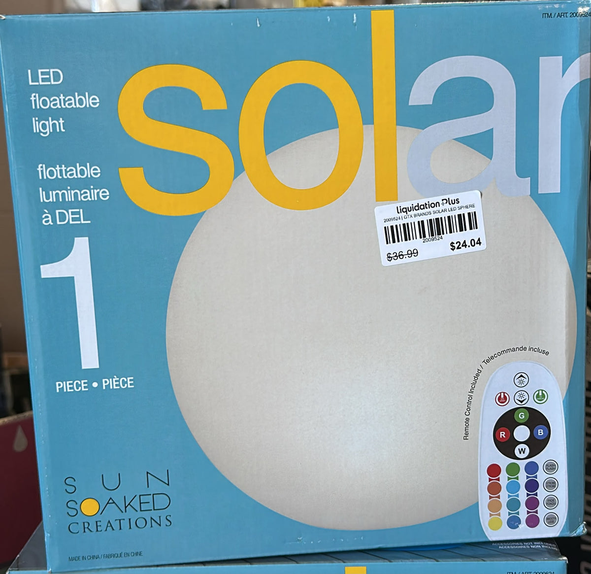 GTX BRANDS SOLAR LED SPHERE