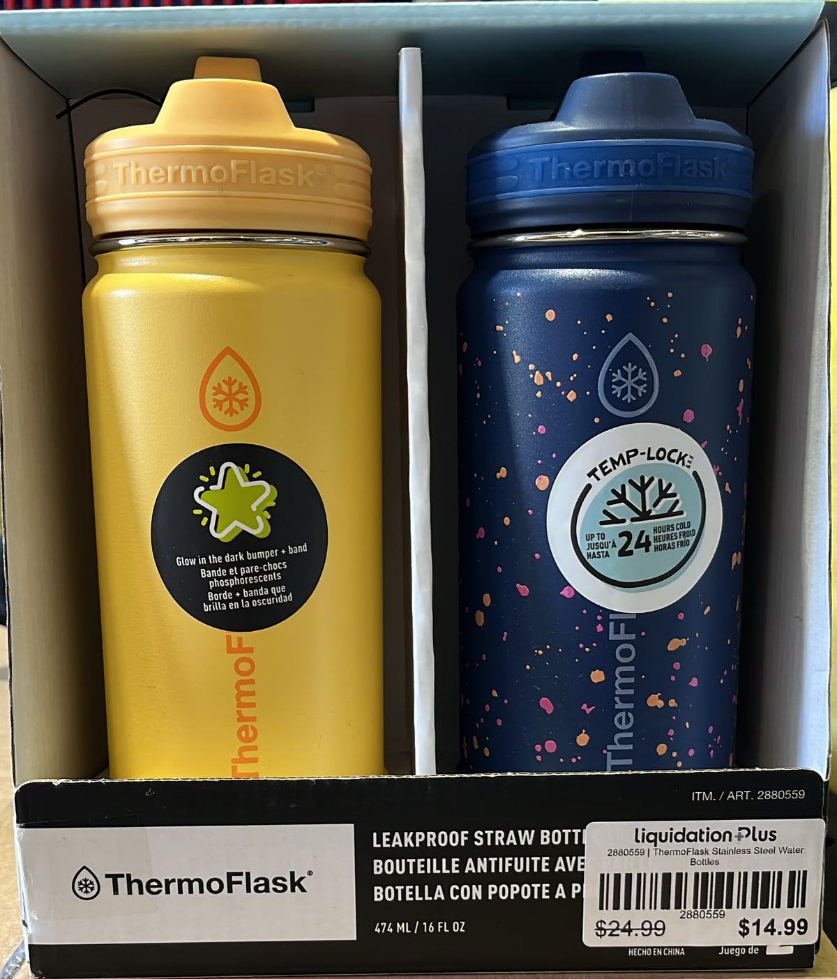 ThermoFlask Stainless Steel Water Bottles